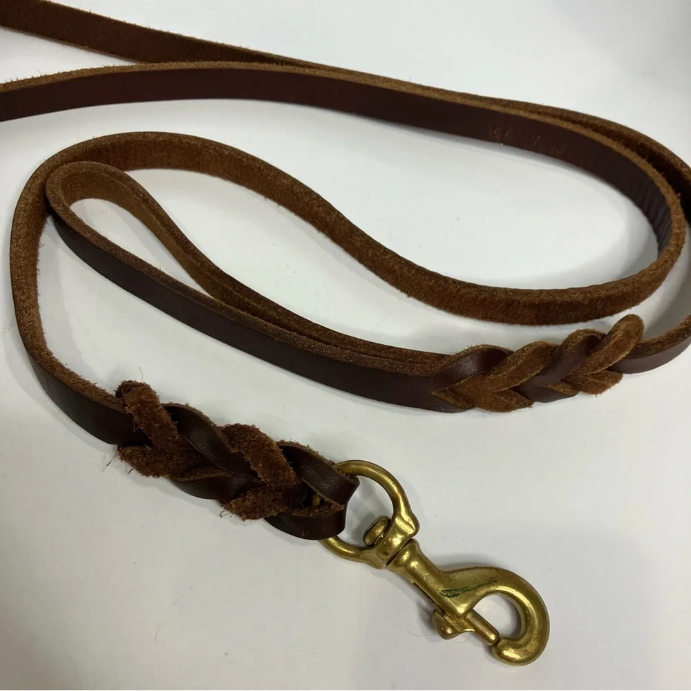 Genuine Leather dog leash 70.25” long‎